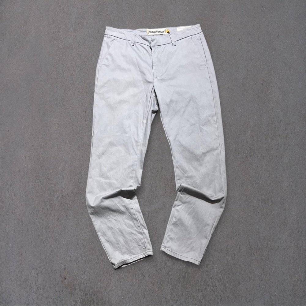 Tailor Vintage Gray Chino Comfort Pants